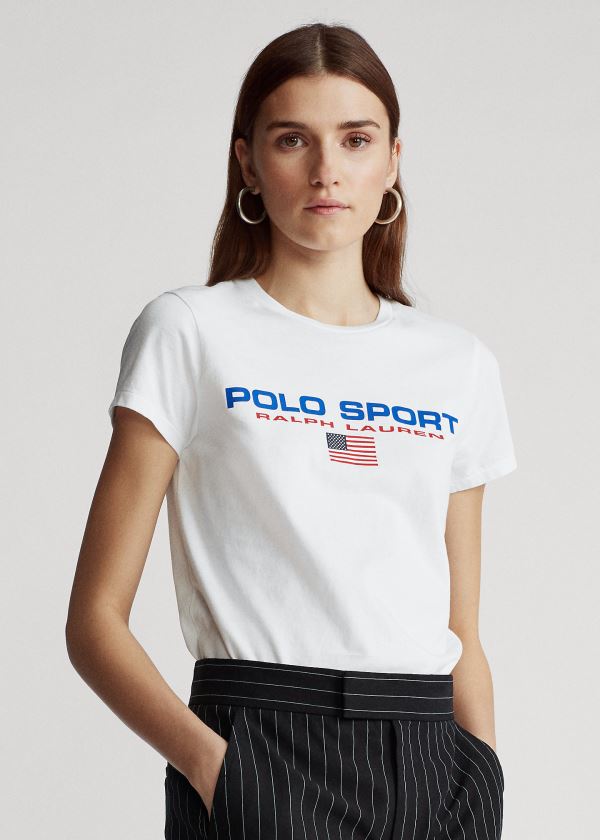 Women's Polo Ralph Lauren Polo Sport Crewneck T Shirts | 831627HRL